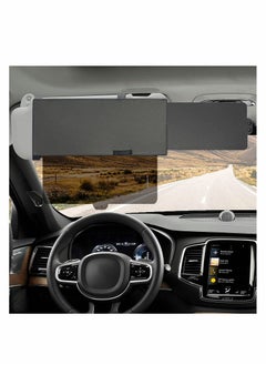 Polarized Car Sun Visor Extender, One Pull Down Sunshade See Through Glass and One Side Sunshade Sun Block Piece | Snow Blindness | Protects from UV Rays | Universal Fit for Most of The Cars