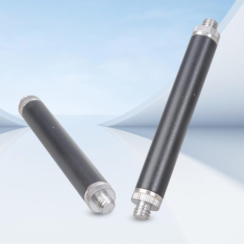 Heavy Duty 3 8 Male To Male Threaded Tube Extension Rod 10cm For DSLR Tripod Microphone Mount - Image 4