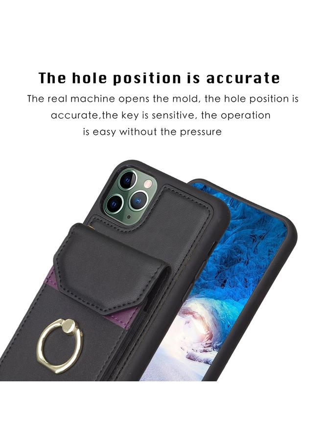 اس-توب جراب هاتف iPhone 11 BF29 مع حامل بطاقات وحلقات - Image 3