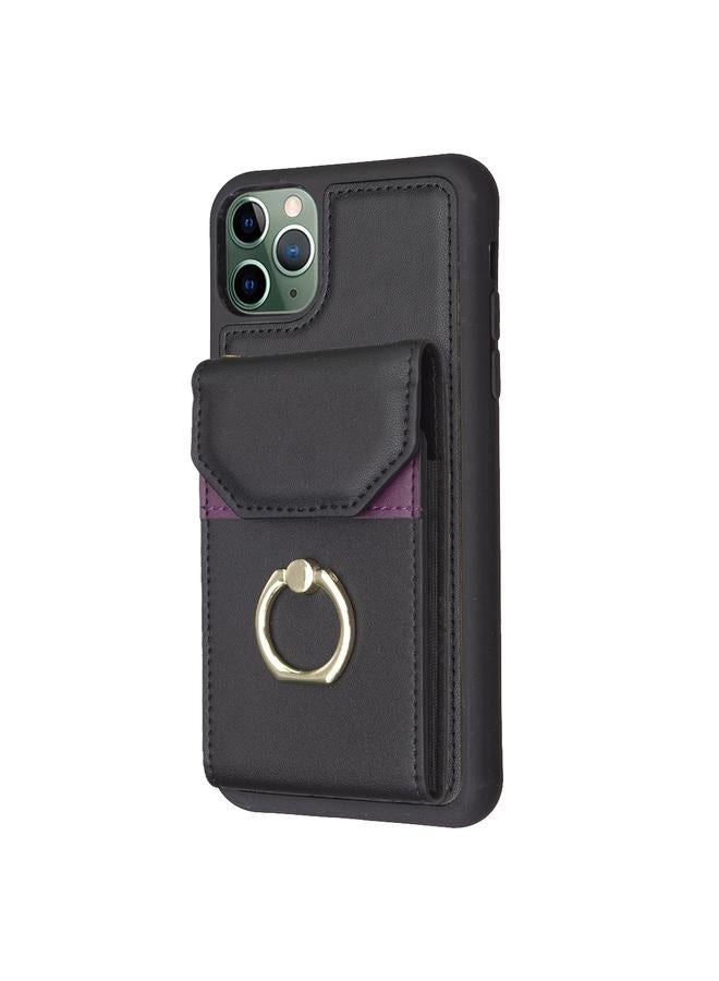 اس-توب جراب هاتف iPhone 11 BF29 مع حامل بطاقات وحلقات - Image 2