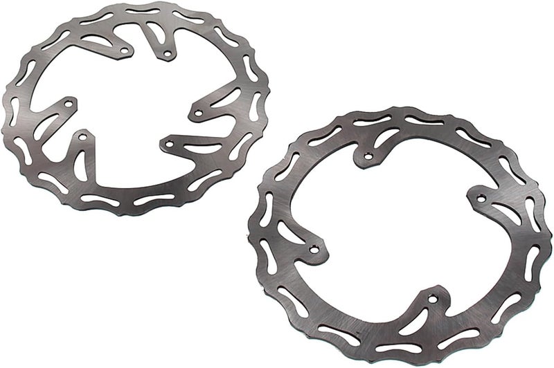 QASULER Motorcycle Brake Disc Rotor Set - Image 3