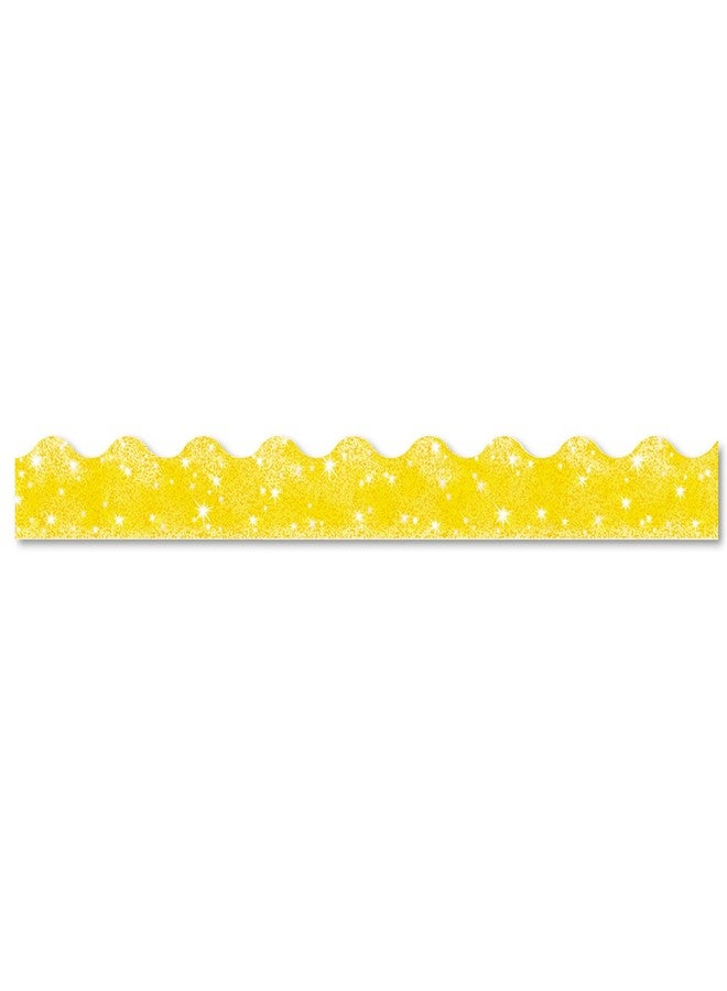 TREND ENTERPRISES, INC. Terrific Trimmers Sparkle Border, 2 1/4 x 39 Panels, Yellow, 10 per Set