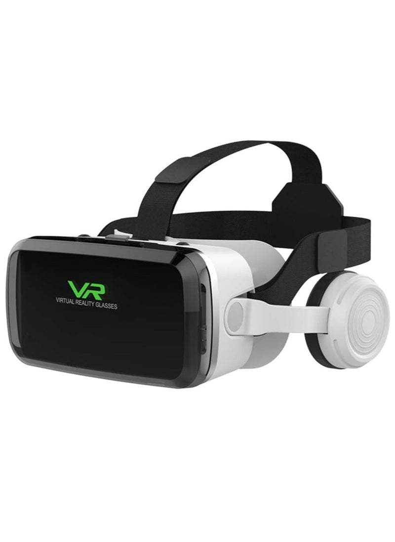 Shinecon - Virtual reality headset with Bluetooth headphones, HD virtual reality headsets with eye protection, virtual reality glasses for iPhone and Android phones within a 4.7-6.2 screen (original) - Image 1