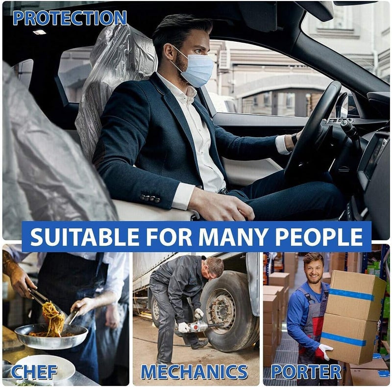 JESUNK KOLHOFFR Car Universal Plastic Disposable Seat Covers (100 Pieces) - Image 5