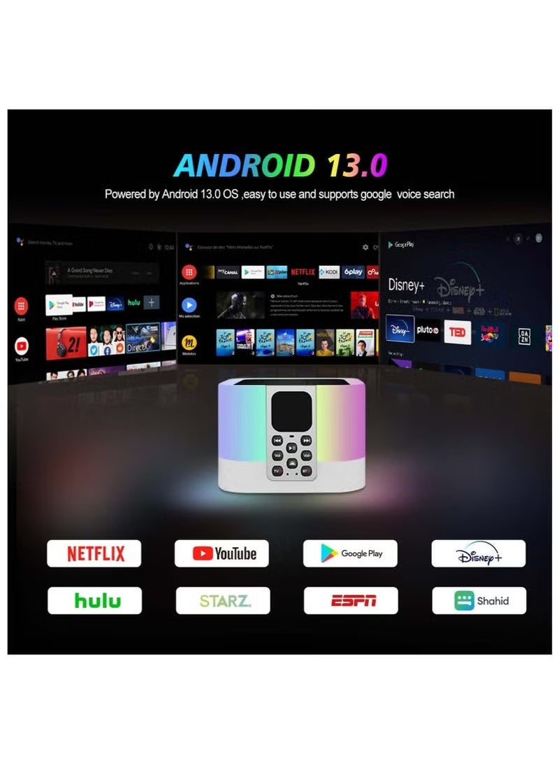 سانكس صندوق تلفزيون ذكي Z1 MIX ATV بنظام أندرويد 13 بدقة 8K فائقة الوضوح مع جهاز تحكم صوتي، 2 جيجابايت رام، 16 جيجابايت تخزين، معتمد من جوجل - Image 5