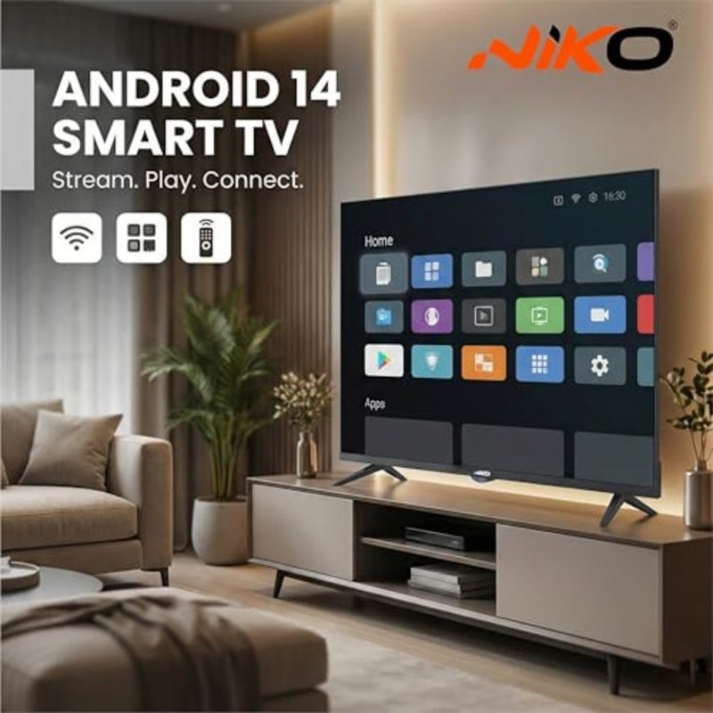 تلفزيون ذكي 43 بوصة 4K الترا اتش دي، أندرويد 14، رسيفر مدمج DVB-T2/S2،60 هرتز، 3 منافذ HDMI و2 منافذ USB، إصدار المملكة العربية السعودية 43NSSX - Image 2