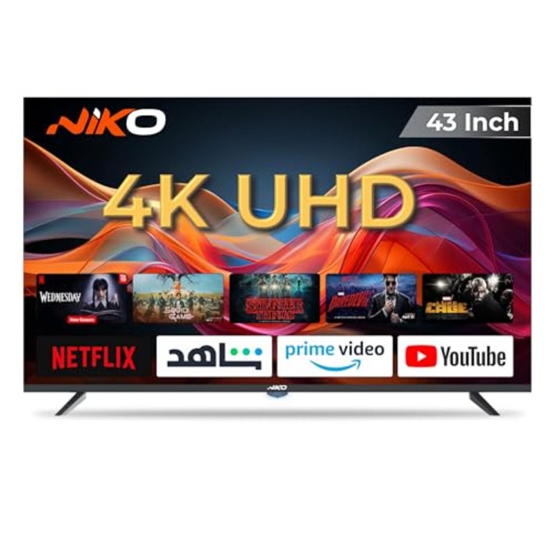 تلفزيون ذكي 43 بوصة 4K الترا اتش دي، أندرويد 14، رسيفر مدمج DVB-T2/S2،60 هرتز، 3 منافذ HDMI و2 منافذ USB، إصدار المملكة العربية السعودية 43NSSX - Image 1