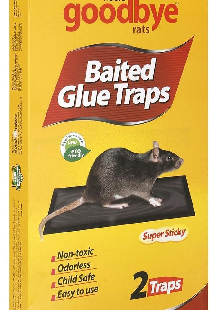 Habro Goodbye Baited Glue Trap for Rats - 2 Pieces - Image 1