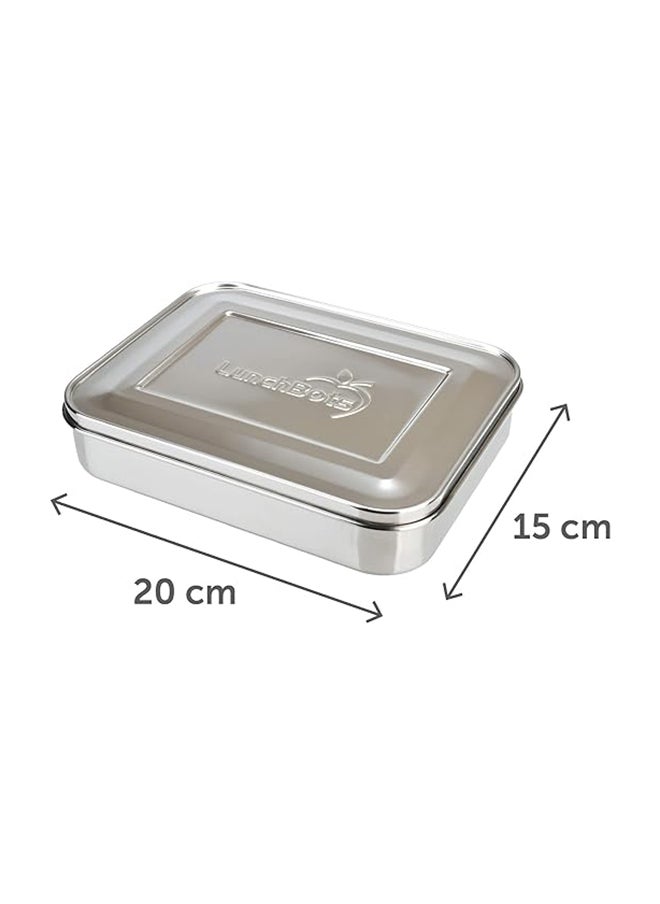 LunchBots Large Trio Stainless Steel Lunch Container -Three Section Design for Sandwich and Two Sides - Metal Bento Lunch Box - Eco-Friendly - Stainless Lid - Staineless Steel - pzsku/Z9E553EC3EDFE90297469Z/45/_/1710925033/ad02ed80-6196-481e-8942-a0b072ebffef