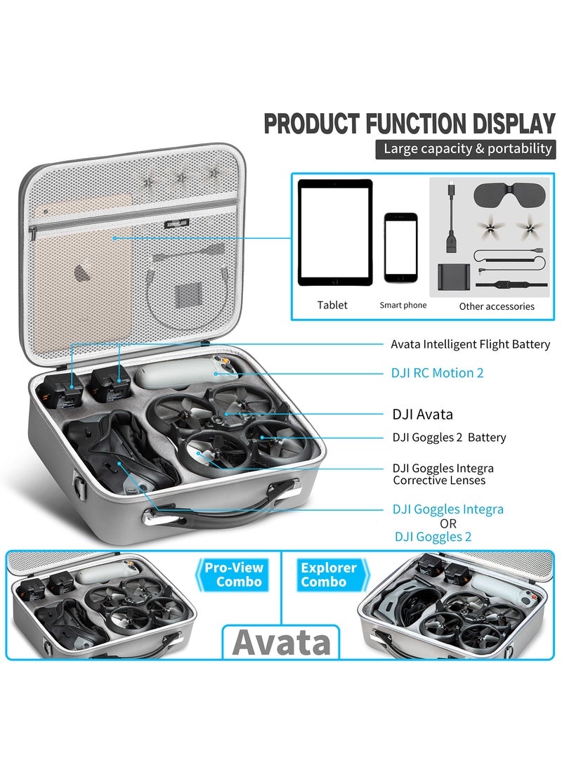 STARTRC STARTRC Carrying Case for DJI Avata Pro-View Combo Accessories,Portable Travel Bag for DJI Avata with DJI Goggles 2/Goggles Integra, Compatible with DJI RC Motion/RC Motion 2  - Image 2