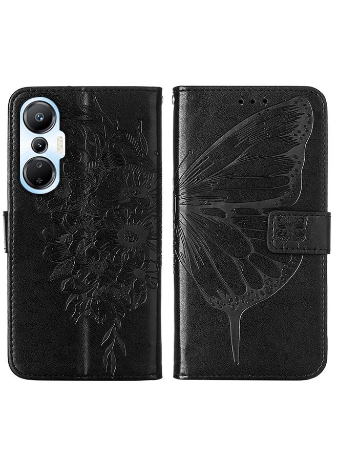 S-TOP Case For Infinix Hot 20S / 20 Pro X6827 Embossed Butterfly Flip Leather Phone Case - Image 2
