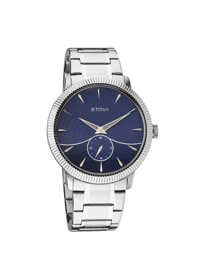 تيتان Men's Stainless Steel Analog Watch 1828SM02 - 43 mm