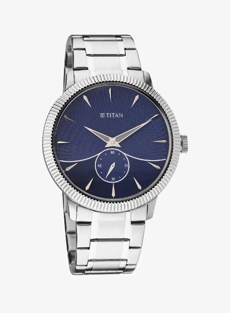 تيتان Men's Stainless Steel Analog Watch 1828SM02 - 43 mm