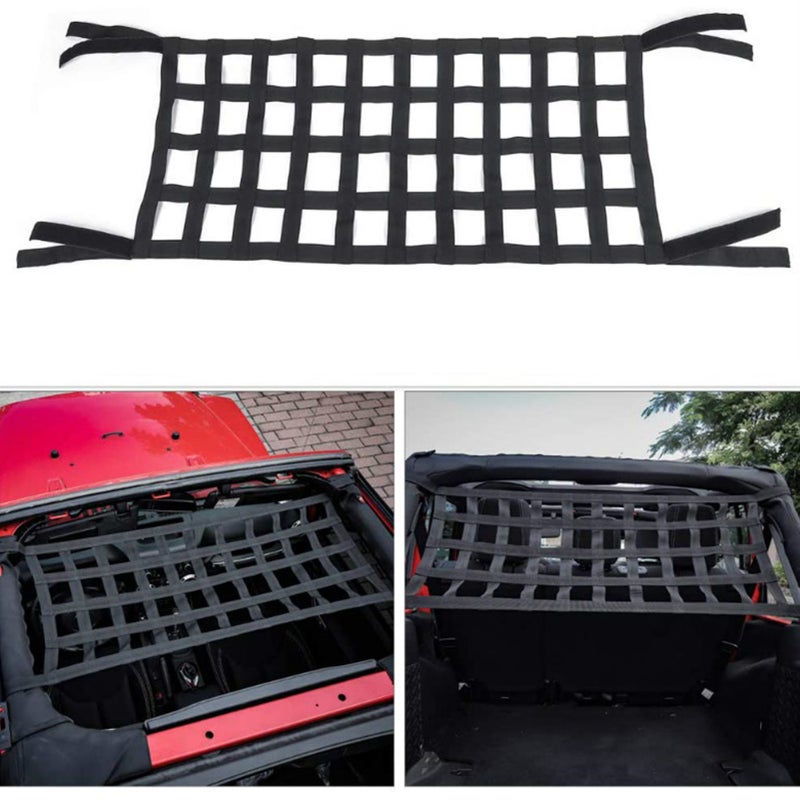 Auto Roof Net Hammock Mesh Cargo Net Cargo Safety Net Offroad Net Car Roof Storage Cover Elastic Mesh Cargo Net for Car SUV Roof - Image 4