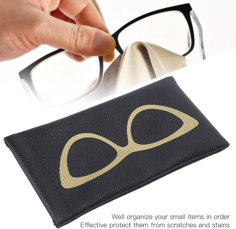 كلاراكو حقيبة نظارات كلاركو، حقيبة تخزين نظارات بنمط بسيط لمنع خدش المجوهرات العصرية للاستخدام اليومي. - Image 5