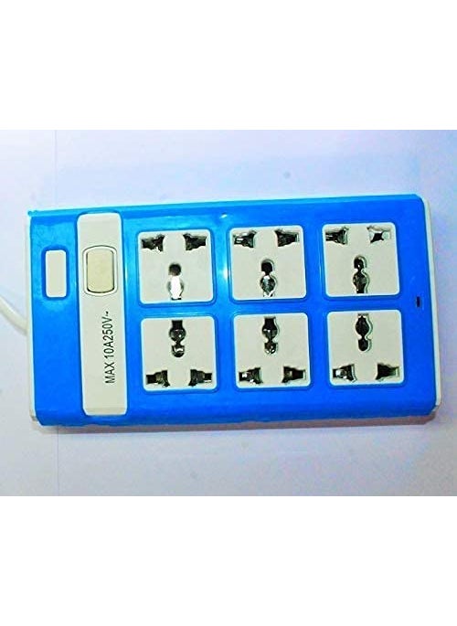 SGMSC SGMSC 6 Socket Switch Board Extension Cord with 3m Long Wire Color Multi Set of 1  - Image 4