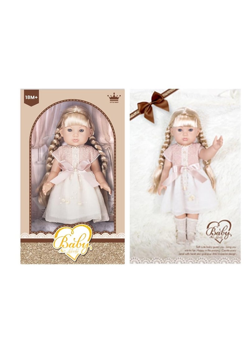 BAYBEE Baybee Lifelike Reborn Baby Dolls Baby Soft Body Realistic Newborn Baby Girl Dolls Long Hair Dress Up Doll Children Play House Real Life Baby Dolls Girl with Gift Box for Kids  - Image 2