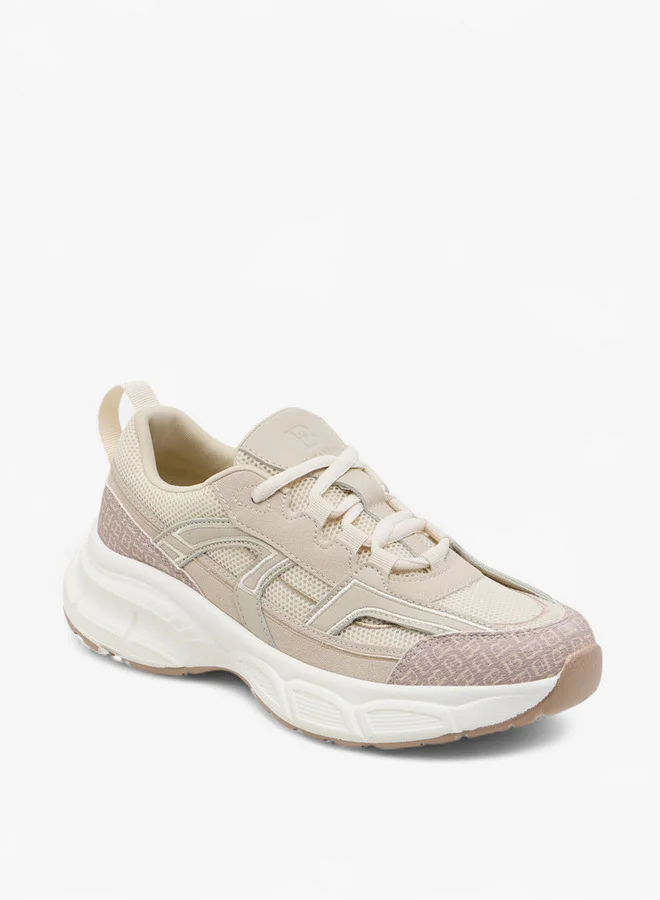 فلورا بيلا من شو إكسبرس Women's Panelled Sneakers with Lace-Up Closure