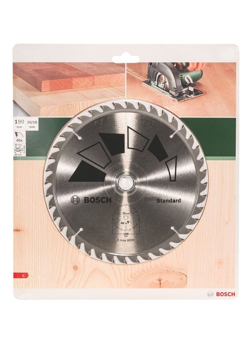 BOSCH Standard Circular Saw Blade Silver and Black - Image 2
