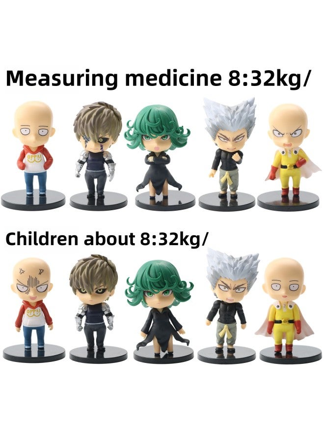 5 One Punch Superman Q Edition Qiyu Teacher Dragon Roll Genos Hand-made Toy Model Ornaments-Color:5 One Punch Superman B - Image 3