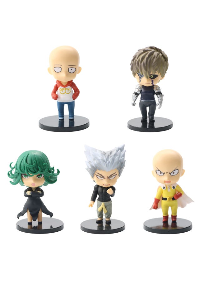 5 One Punch Superman Q Edition Qiyu Teacher Dragon Roll Genos Hand-made Toy Model Ornaments-Color:5 One Punch Superman B - Image 5