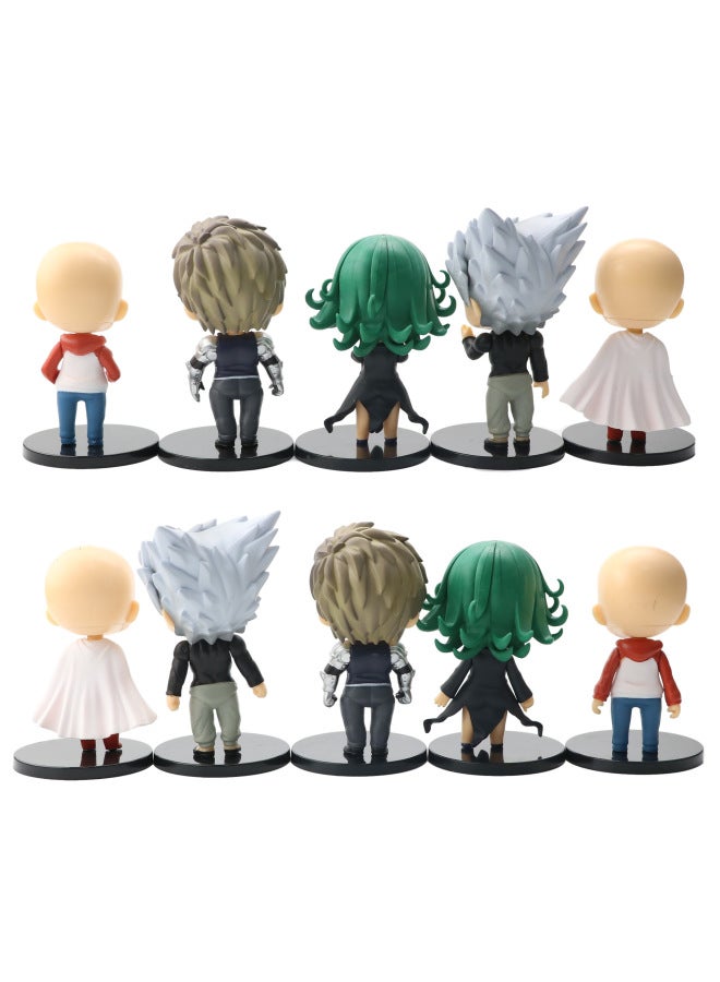 5 One Punch Superman Q Edition Qiyu Teacher Dragon Roll Genos Hand-made Toy Model Ornaments-Color:5 One Punch Superman B - Image 4