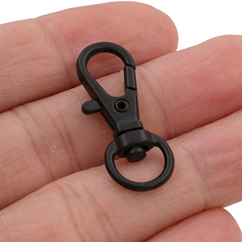 Chuzhao Wu Metal Black Curved Lobster Clasps Swivel Trigger Clips Snap Length 1.25 Inches(Pack of 20) - Image 2