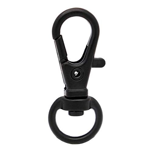 Chuzhao Wu Metal Black Curved Lobster Clasps Swivel Trigger Clips Snap Length 1.25 Inches(Pack of 20) - Image 1