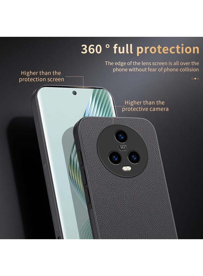 S-TOP Case For Honor Magic5 HUIYI Leather Magnetic Phone Case - Image 4