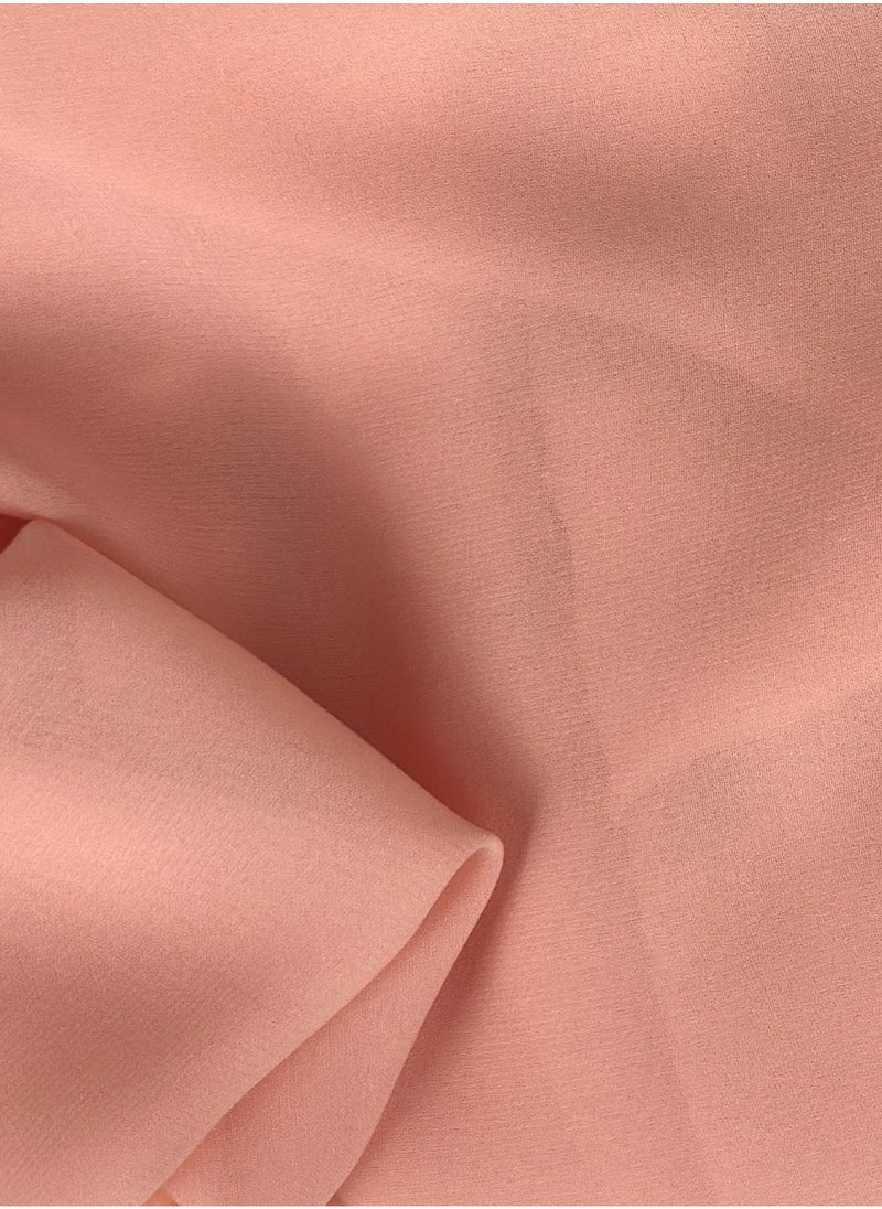 Perfectory - PERFECTORY Women Lightweight Solid Chiffon Hijab Shawl Soft Premium Abaya Shawl Wrap Scarves, Long Bridal Hijab Scarf- Coral Pink - Image 1