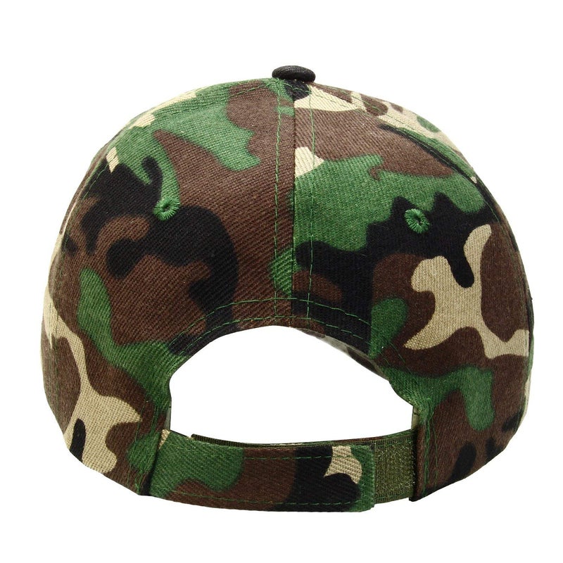 Falari Baseball Cap Adjustable Size for Running Workouts and Outdoor Activities All Seasons (1pc Woodland Camouflage) - Image 3