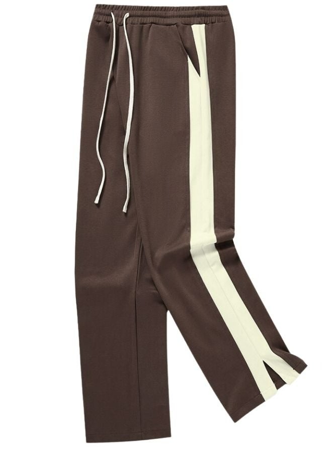 Mei Stylish Unisex Men's Womens Side Split Straight Long Bottom Pant  - Image 2
