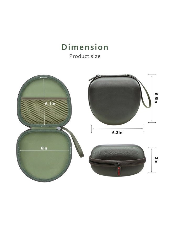 XANAD Headphone Headset Case for Beats/JBL/JLab/TOZO/BERIBES/Picun/KVIDIO Noise Cancelling Over-Ear Foldable Headphone (Dark Green) - Image 3