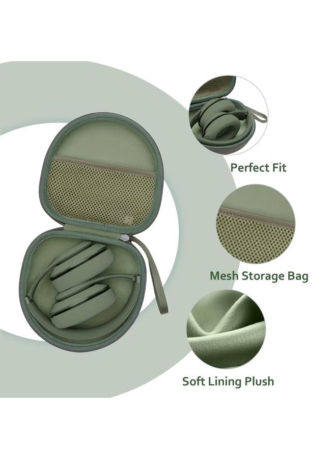 XANAD Headphone Headset Case for Beats/JBL/JLab/TOZO/BERIBES/Picun/KVIDIO Noise Cancelling Over-Ear Foldable Headphone (Dark Green) - Image 2