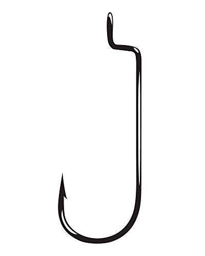 Gamakatsu Round Bend Offset Worm Hook-Pack Of 25 (Black, 2/0) - Image 3