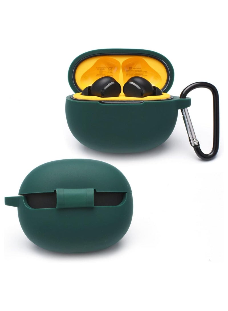 Cover Compatible with Realme Buds T100/T110 Silicone Case Ultrathin Case Cover Shockproof Scratch Resistant – Green