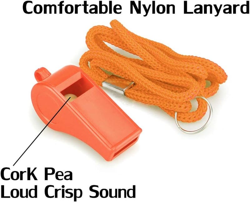 Hipat Whistle, Super Loud Emergency Whistle with Lanyard, Ideal for Boating, Swimming, Kayaking, Water Survival, Hiking, Camping - Image 2