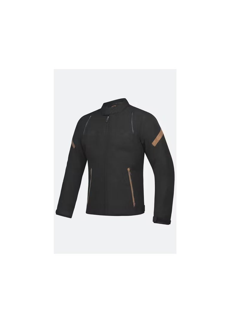 IXON Striker Retro MC Jacket Black-Brown - Image 1