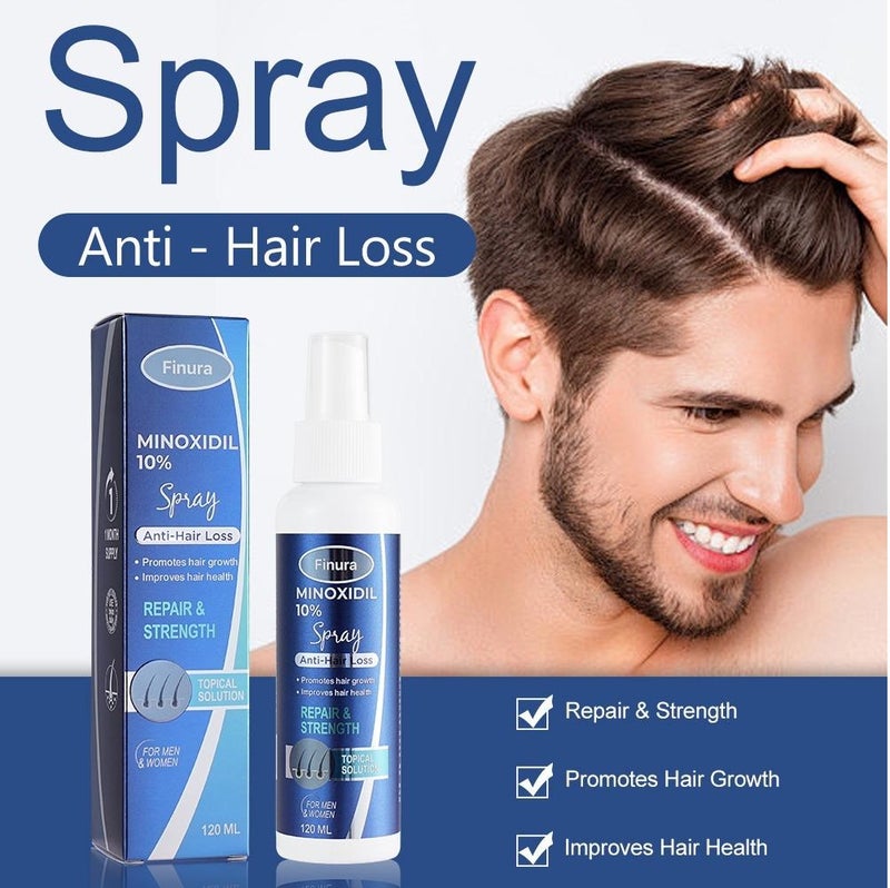 Finura Minoxidil 10% Spray Anti- Hair Loss 120ml - Image 5