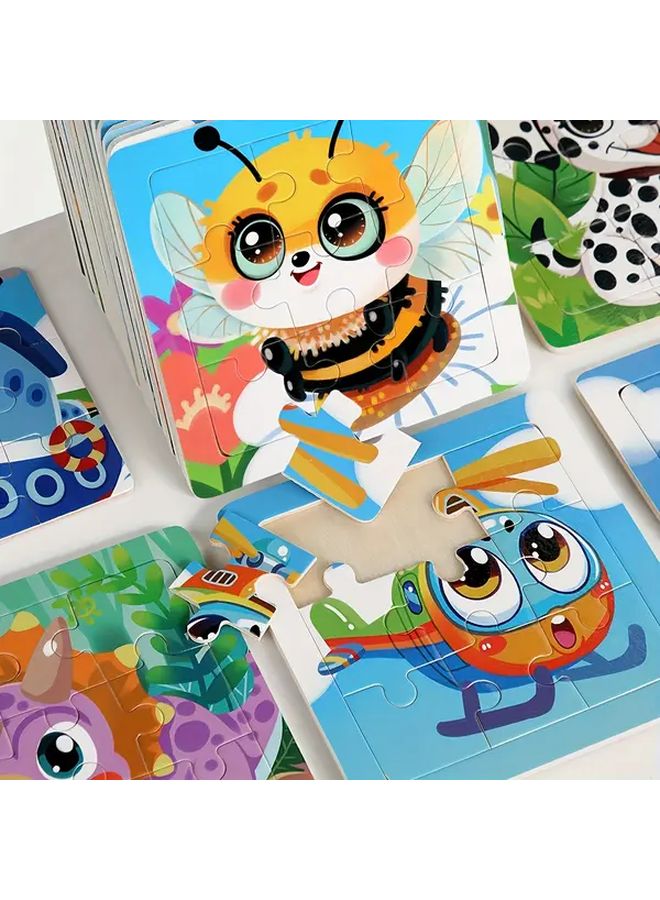 أحجية حيوانات المزرعة الخشبية تحت الماء للأطفال ألعاب تعليمية 5 قطع - Image 5