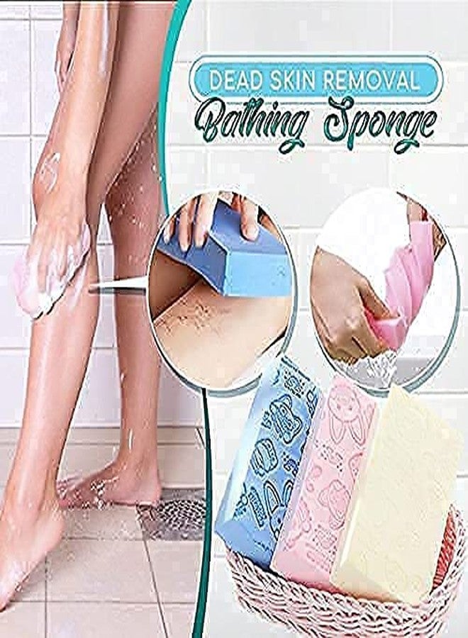 PH BROTHER Ultra Soft Exfoliating Sponge, Soft Bath Sponge, Scrubber for Kids, Body Scrub, Dead Skin Removal, Radiant Skin, Manual Use, Sensitive Skin, Multicolour - Image 2