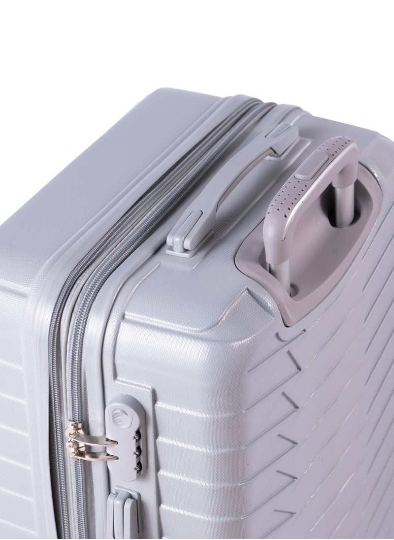 MUSSELZ - LOUVRE -Complete Luggage Set 3 Piece -ABS(Silver) - Image 1