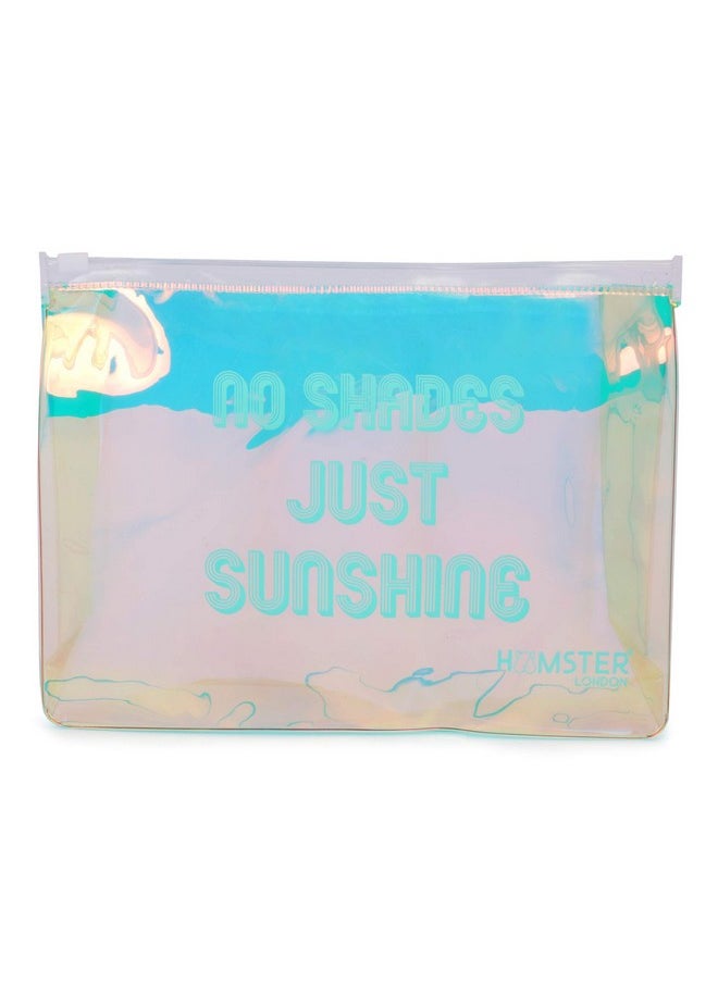 Hamster London Hamster London Girl's/Women's Makeup Accessories Pouch and Stationery Pouch (Aqua)  - Image 1