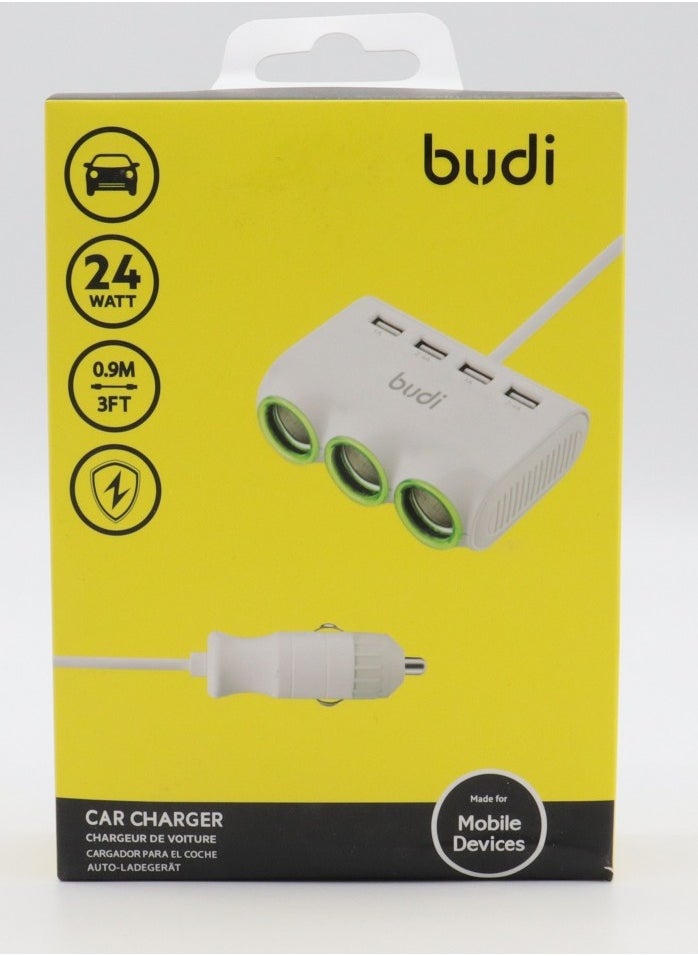 budi 24 WATT Car Charger 0.9 Meter CC650W  - Image 5