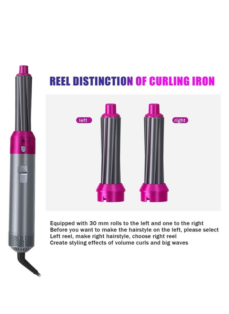 Generic 5 in 1 One Step Hair Dryer Styler Grey/Pink  - Image 3