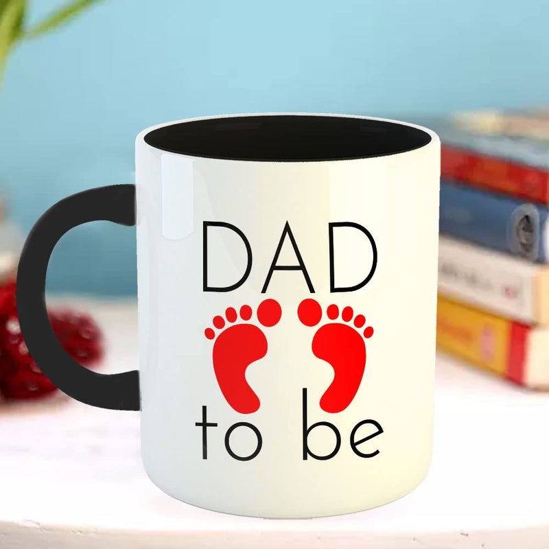 Happu Fathers Day Printed Coffee Mug Dad to Be Gifts for Fathers Day Gifts for Husband Brother Gifts for Daddy Grandfather5165BK - Image 3