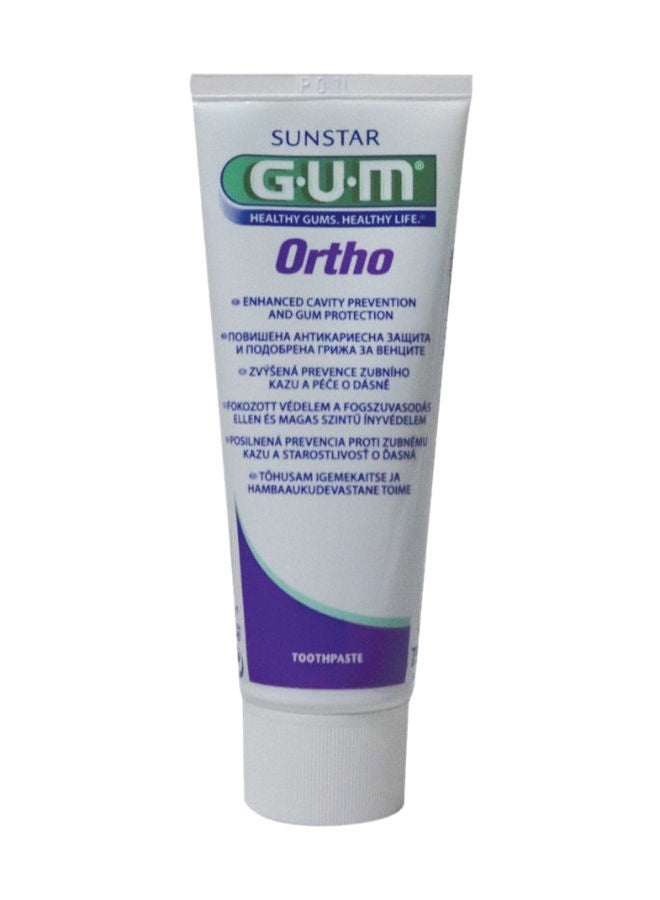 Gum جل معجون أسنان أورثو بنكهة النعناع 75 جرام - Image 1