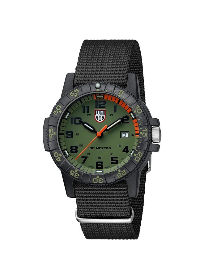 لومينكس ساعة يد رجالية بعقارب دائرية من النايلون . -  مم - Image 4