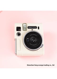 Generic Mini 40 Camera Bag Silicone Cover Protective Case For Fuji Film Camera Mini40 EOV Document Bag Other Materials-Dimensions:MINI 40 White  - Image 1