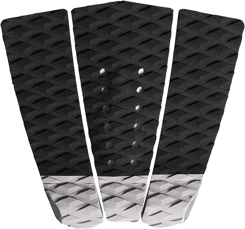 Abahub 3 Piece EVA Surfboard Deck Traction Pads with Kicker for Stomp Skimboards, Surf Boards, Funboard, Fish Board, Black/Blue/Green/Gray/Orange/Pink/White/Wine Red - Image 1